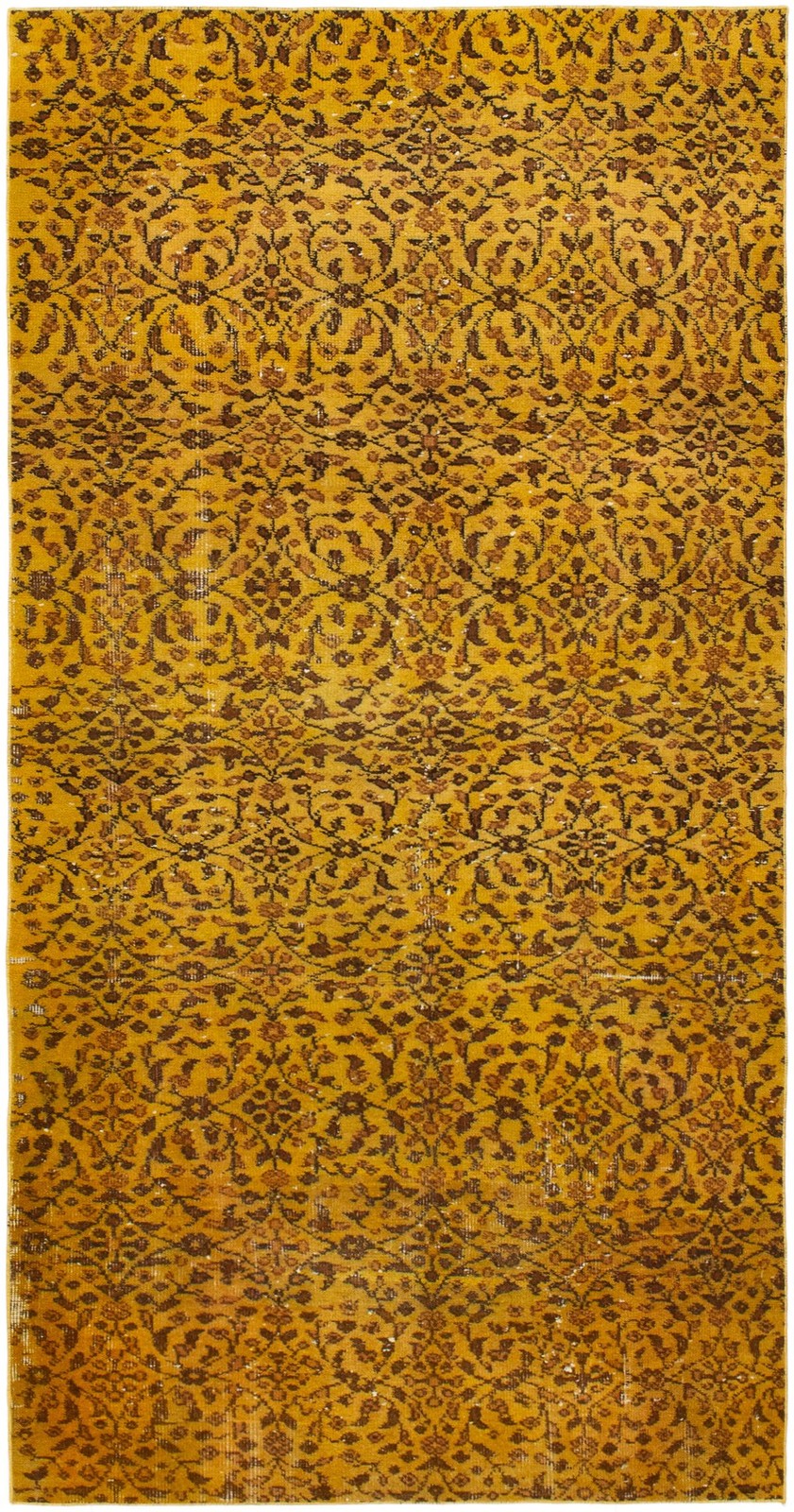 Vintage Light Brown Traditional 3'10" x 7'5" Hand-Knotted Oriental Wool Area Rug gallery