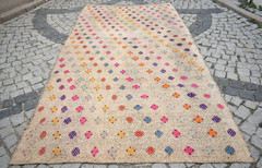 Vintage Turkish Rug 66” x 123” Anatolian Nomadic Rug Taurus Mountain Cicim Rug