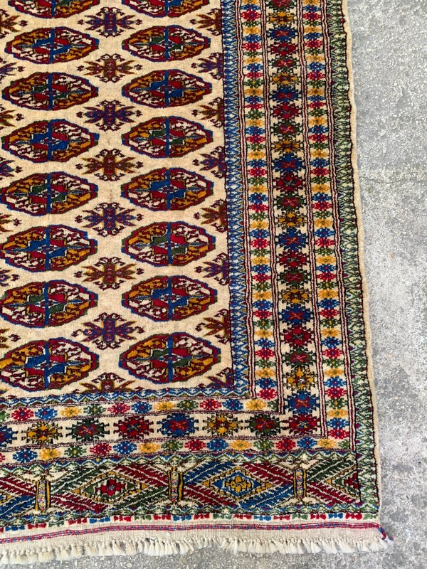 3'4'' x 4'8'' Vintage Carpet Natural Village Rug Handmade Rug.SKU:P1666 gallery