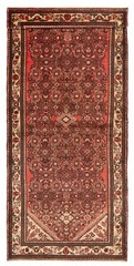 3’8″ x 9’1″ Vintage Hand-knotted Runner Rug Traditional Oriental Wool Carpet