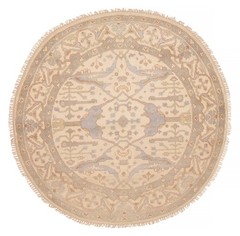 Vintage Traditional Hand-Knotted Area Rug 5’11” x 5’11” Oriental Wool Carpet