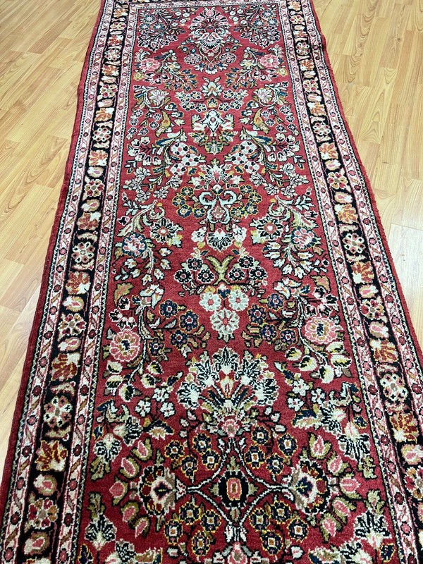 2'8" x 11'9" Antique Turkish Floor Runner Oriental Rug - 1930s - Hand Made gallery