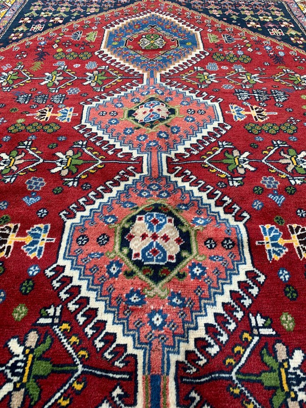 4'11'' x 8'4'' Handmade Carpet Village Rug Organic Rug Natural Carpet.SKU:P1413 gallery