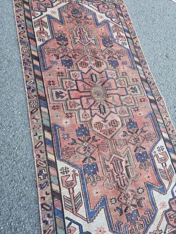 3.2 x 6.4 ANTIQUE KAZAK VINTAGE HERIZ RUG CAUCASIAN SERAPI OUSHAK SHIRVAN KULA gallery