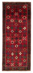 Vintage 5’3″ x 12’10” Traditional Hand Knotted Vegetable Dye Wool Area Rug