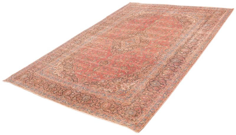 Vintage Hand-Knotted Area Rug 9'4" x 13'9" Traditional Wool Carpet gallery