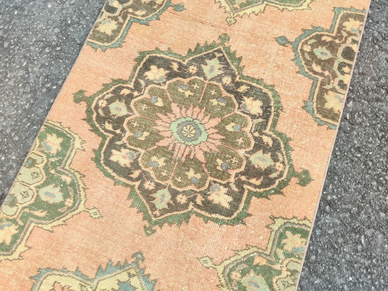 23 ft extra long runner rug stair hallway, Long runner Turkish vintage 2x23 3x23 gallery