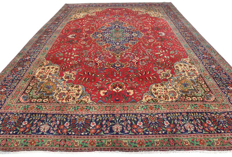 Handmade Vintage Oriental Rug 10X13 ft Floral Classic Medallion Design Carpet gallery