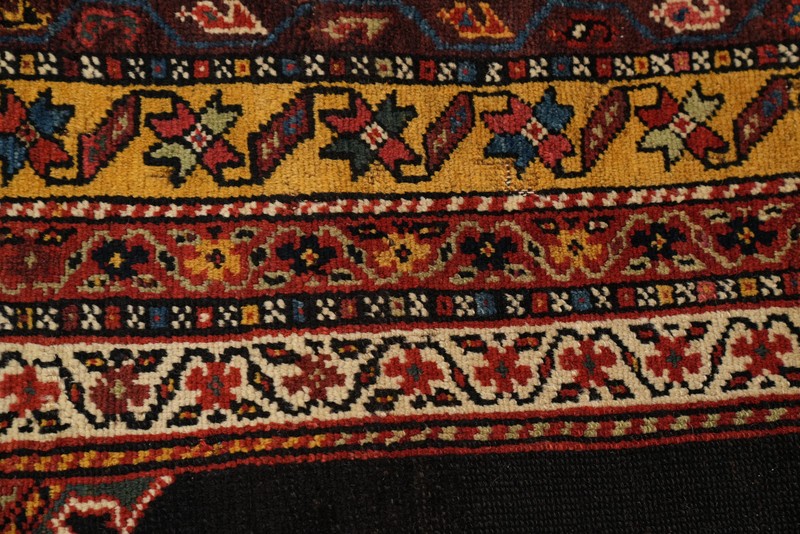 Pre-1900 Vegetable Dye Traditional Area Rug 5x10 Ft Hand-Knotted Wool Carpet gallery