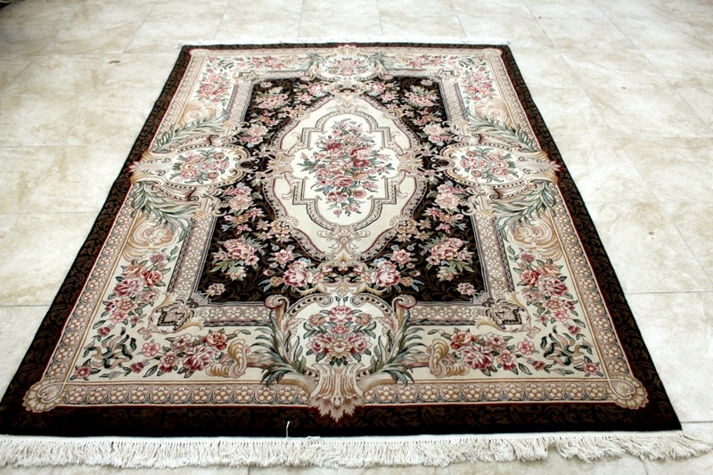 8X6 BREATHTAKING MASTERPIECE MINT 400KPSI 50RAJ HAND KNOTTED WOOL TABRIZZ RUG gallery