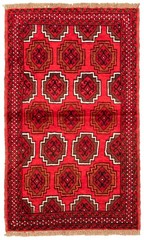 Vintage 3’5″ x 5’6″ Traditional Hand Knotted Vegetable Dye Wool Area Rug