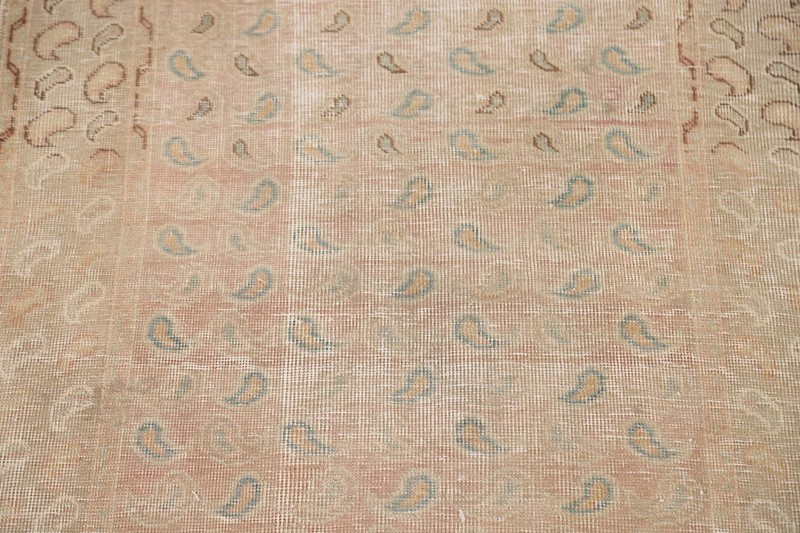 Muted Distressed Wool Hand-made Vintage Rug Traditional Foyer Carpet 3x5 gallery
