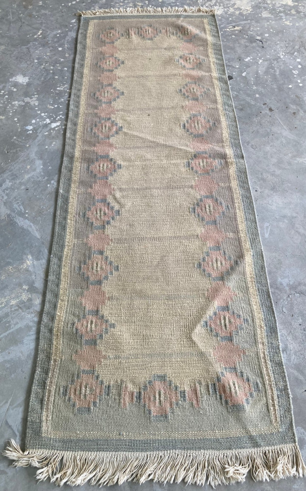 Vintage Traditional Handmade Beautiful Turkish Kilim Floor Rug Carpet 234x80 cm