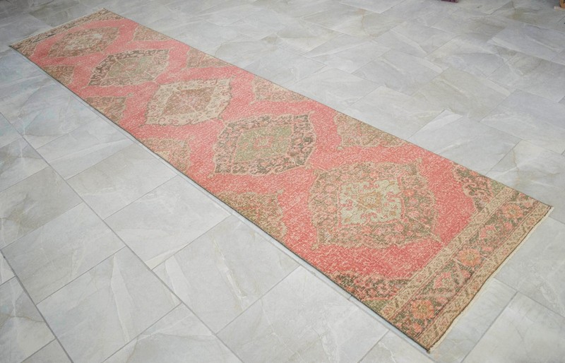 3x12 Runner Rug Turkish Hand-knotted - Hallway Runner Entryway Rug Kitchen Decor gallery