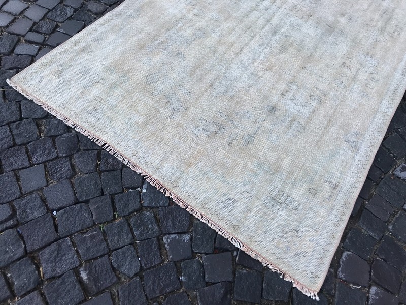Turkish Antique rug Bohemian Area rug Oushak rug Vintage Rug Handmade Wool rug gallery