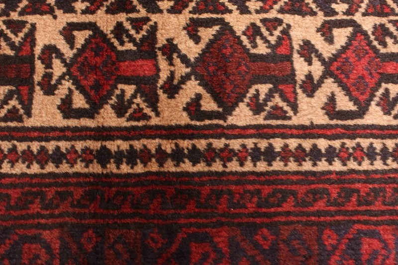 Vintage 3'2" x 4'8" Traditional Hand Knotted Vegetable Dye Wool Area Rug gallery