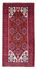 Vintage Hand-Knotted Area Rug 3’5″ x 6’4″ Traditional Wool Carpet