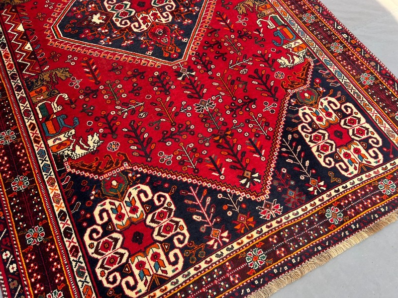 5'4 x 8'4 ft Vintage Afghan Tribal Baluchi Style Hand knotted Wool Red Area Rug gallery