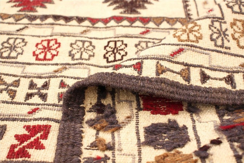 Vintage Hand Woven Area Rug 4'3" x 5'8" Traditional Wool Oriental Carpet gallery