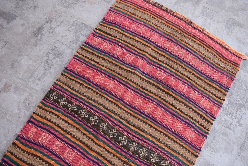 2x10 ft Vintage Afghan Tribal Kilim Rug Hand Woven Geometric Hallway Runner Rug gallery