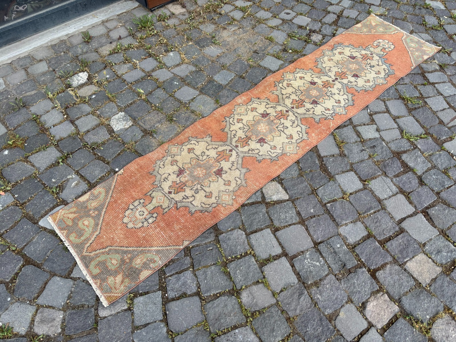 Bohemian rugs, Runner rug, Handmade, Turkish rug, Vintage, Wool | 1,5 x 7,1 ft gallery