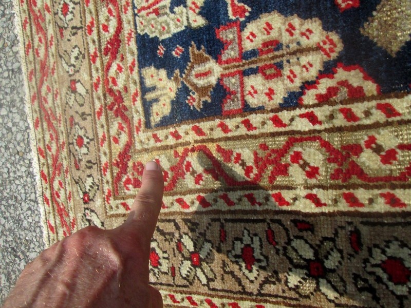 ANTIQUE TURKISH ORIENTAL RUG, NICE WEAVE, CIRCA 1920 4.1 x 6.1 ESTATE FIND gallery