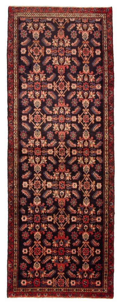 3'6" x 9'9" Vintage Hand-knotted Runner Rug Traditional Oriental Wool Carpet