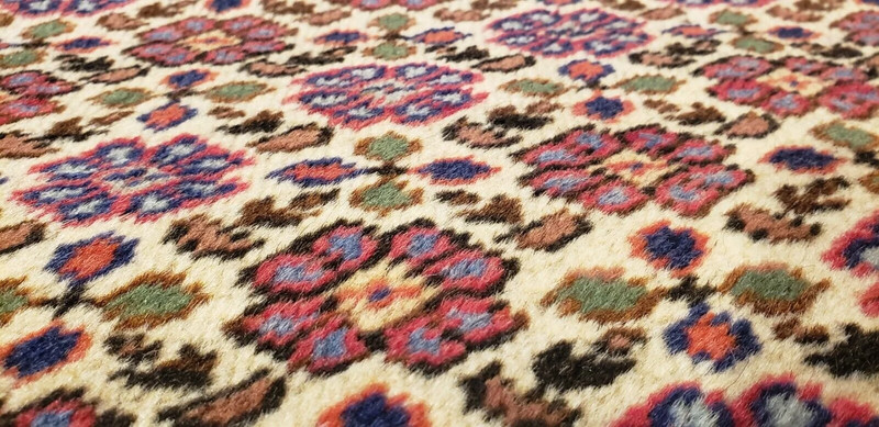 Magnificent Antique 1940's Wool Pile Vegy Dye Legendary Hereke Rug 7'4"×11'2" gallery