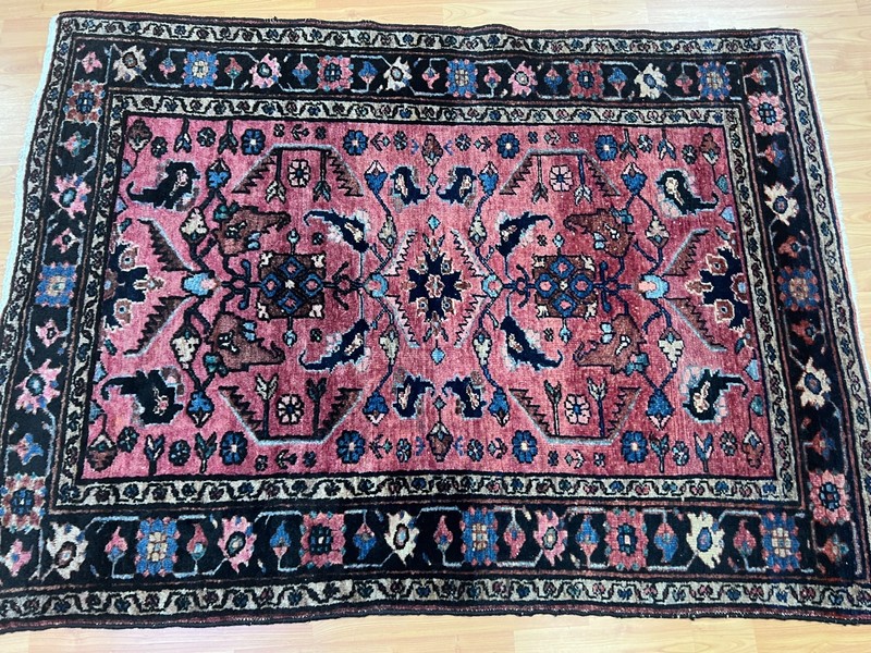 3'6" x 4'8" Antique Turkish Oriental Rug - 1920s - Hand Made - 100% Wool gallery