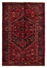 Traditional Vintage Hand-Knotted Area Rug 4’7″ x 6’11” Oriental Wool Carpet