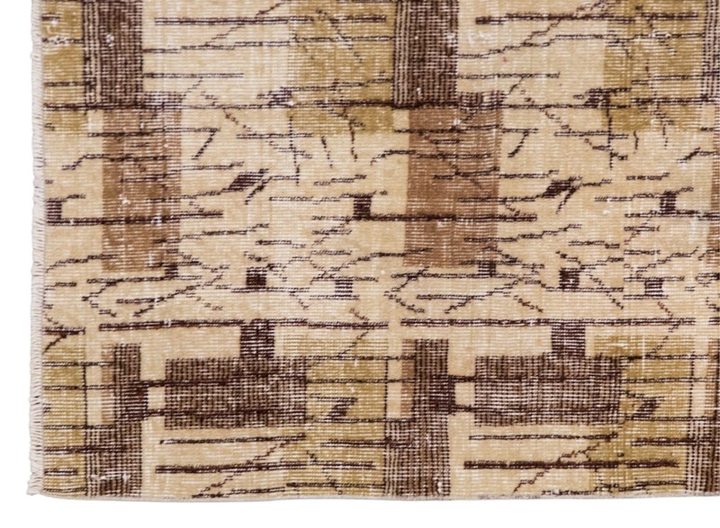 Vintage Turkish Oushak Rug 156 x 230 cm (5'1" x 7'6") – 60+ Yr Old Handwoven Rug gallery