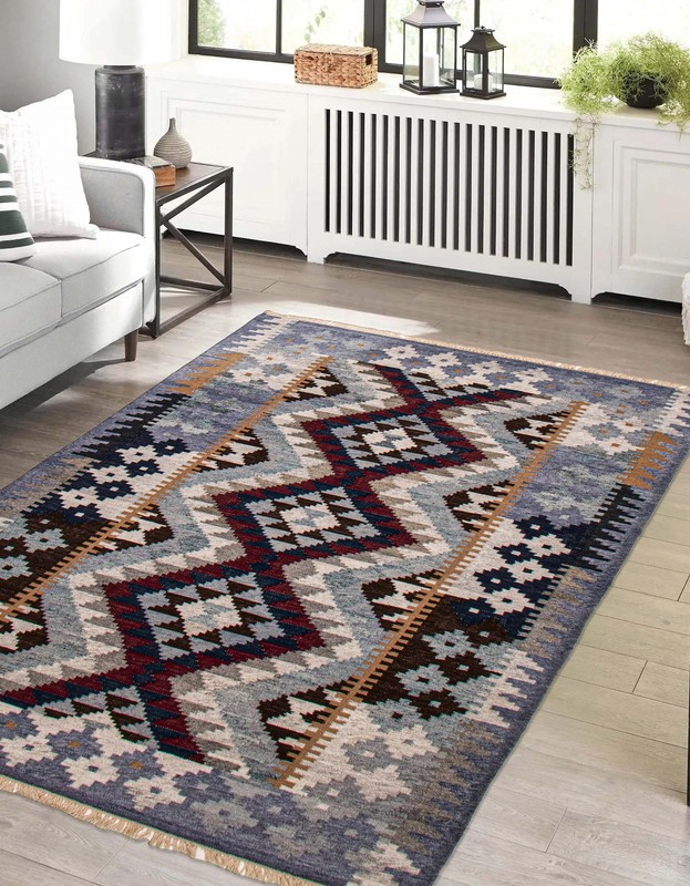 Vintage Hand Woven Area Rug 5'0" x 8'0" Traditional Wool Oriental Carpet gallery