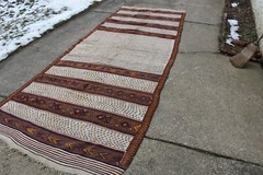 Vintage Kilim Flatweave Kelim 5×14 Nice #201