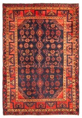 Vintage Traditional Hand-Knotted Area Rug 3’6″ x 5’5″ Oriental Wool Carpet
