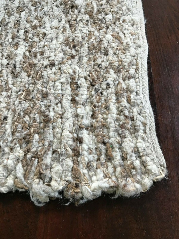 Vintage Mid Century Modern/ Hollywood Regency Spun Wool Rug gallery
