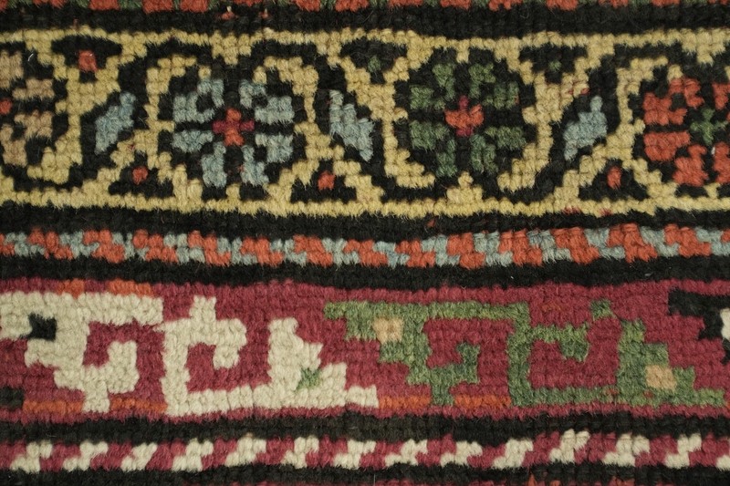 Pre-1900 Antique Tribal Rug 5x8 Wool Area Rug Multicolor Vintage Carpet gallery