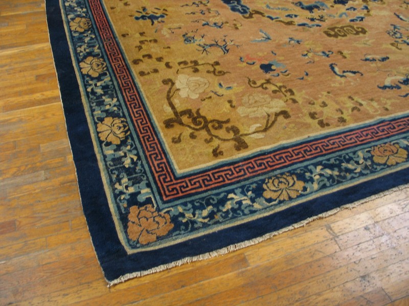 11X11 Antique Chinese Ningxia Wool Area Rug 1750 gallery