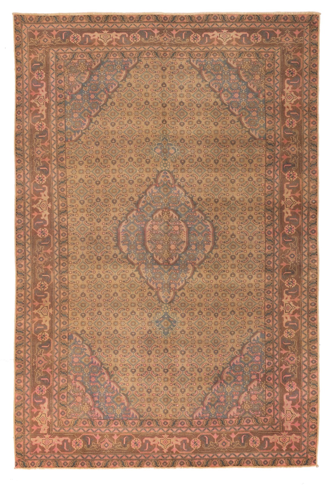 Traditional Vintage Hand-Knotted Carpet 6'4" x 9'4" Wool Area Rug gallery