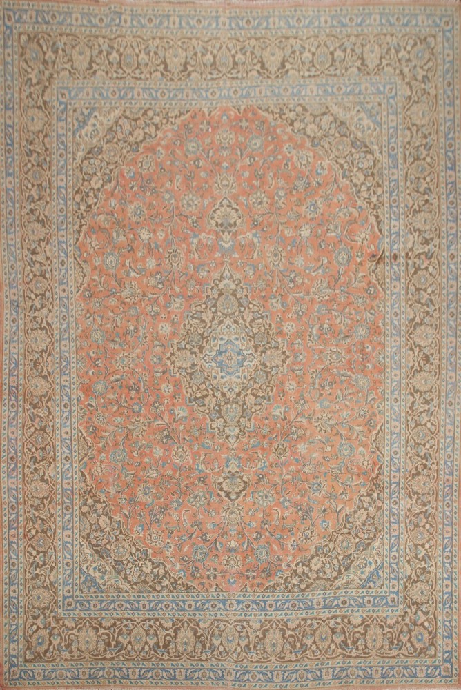 Floral Traditional Vintage Area Rug Hand-knotted 10x12 Wool Living Room Carpet