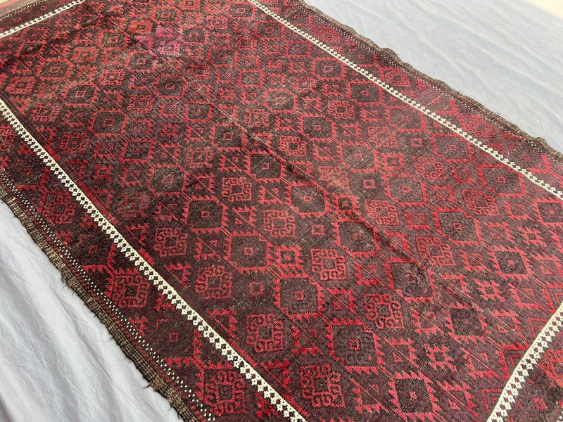 160 X 280 CM COLLECTORS' ITEM Antique Belouch Natural Vegetable Dye Janbagi Rug gallery
