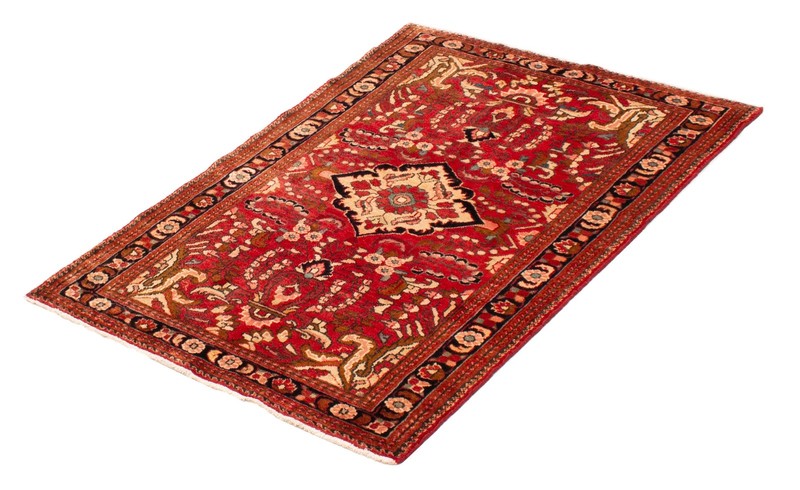 3'10" x 5'2" Vintage Hand Knotted Area Rug Traditional Oriental Wool Carpet gallery