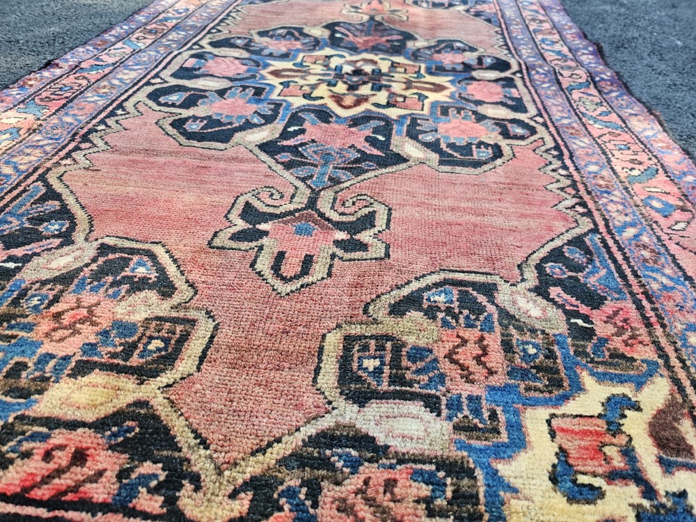 3.3 x 6.4 ANTIQUE KAZAK VINTAGE HERIZ RUG CAUCASIAN SERAPI OUSHAK KAZAK SHIRVAN