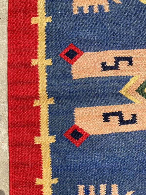 Vintage Traditional Handmade Beautiful Gabbeh Kilim Floor Rug Carpet 129x68 cm gallery