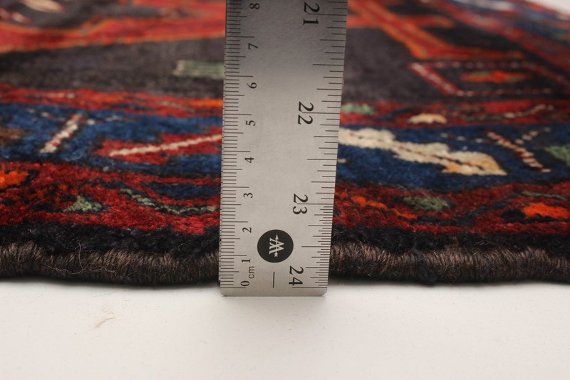 Vintage 3'7" x 9'0" Traditional Hand Knotted Vegetable Dye Wool Area Rug gallery