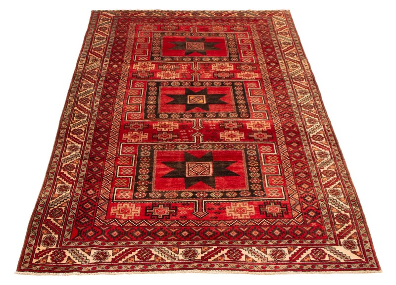 Vintage 5'10" x 10'2" Traditional Hand Knotted Vegetable Dye Wool Area Rug gallery