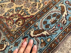 FINE ANTIQUE RUG 4×5 Handwoven oriental handmade VINTAGE art red blue 3×5 4×6 ft