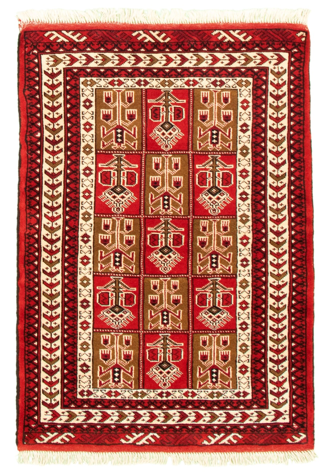 Vintage Traditional Hand-Knotted Area Rug 3'3" x 4'8" Oriental Wool Carpet gallery