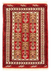 Vintage Traditional Hand-Knotted Area Rug 3’3″ x 4’8″ Oriental Wool Carpet