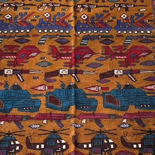 Handmade Afghan Amazing wool War Rug Great Quality Beauiful design 186cmx123cm gallery