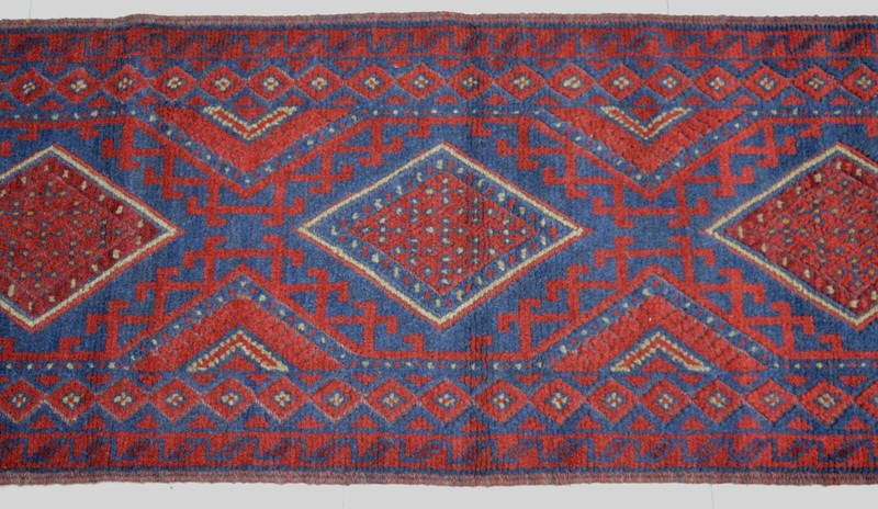 2 x 8'11 ft Handmade afghan tribal mushvani wool runner rug, hallway runner rug gallery